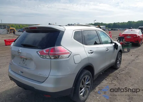 2015 Nissan Rogue Sl из США, поврежденный, VIN 5N1AT2MV5FC890706